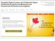 Tablet Screenshot of canadianiplaw.com